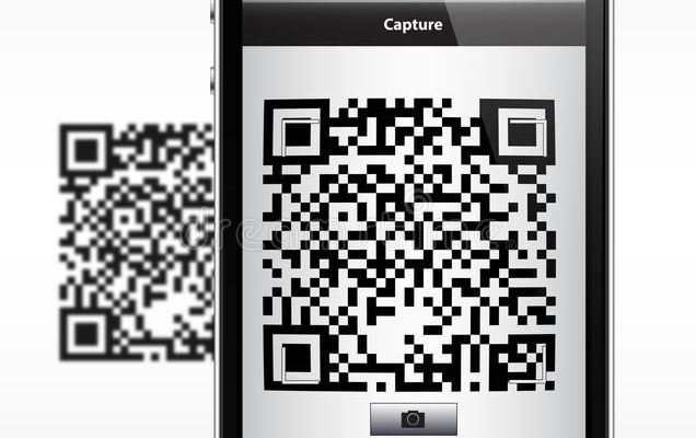 scan qr code with iphone- mobiqode