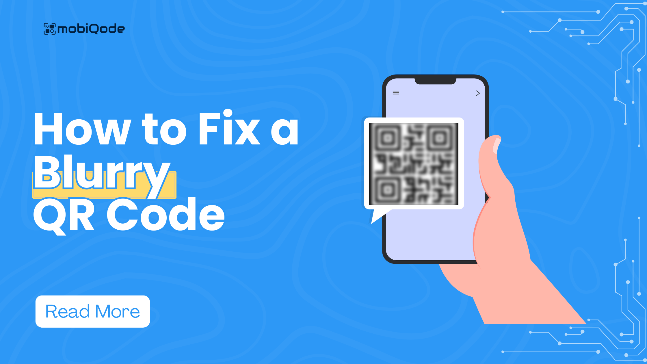 mobiqode - How to fix blurry QR code