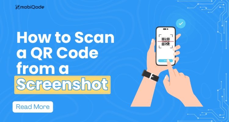 mobiQode - how to scan a QR code from screenshot