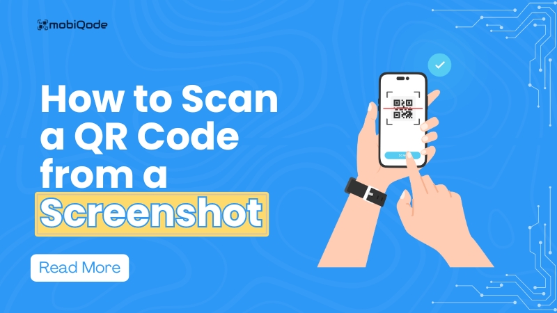 mobiQode - how to scan a QR code from screenshot